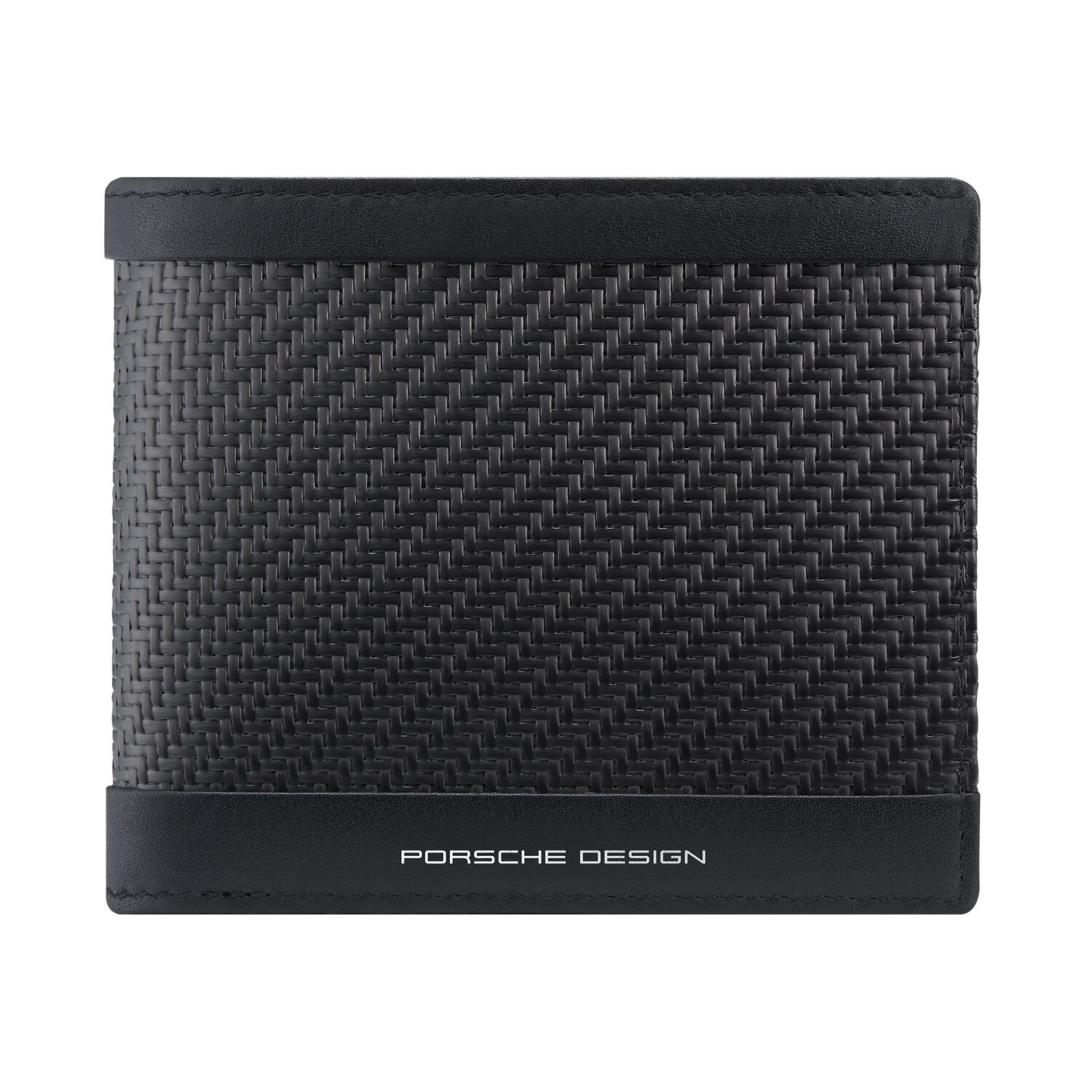 Porsche Design Cartera de carbono de cuero RFID 11 cm black