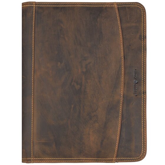 Greenburry Carpeta de anillas Vintage de cuero 26 cm