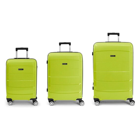 Gabol Midori 4 Roll Suitcase Set 3pcs.