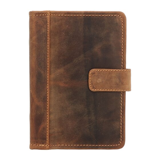 Greenburry Estuche de escritura vintage de piel 19 cm