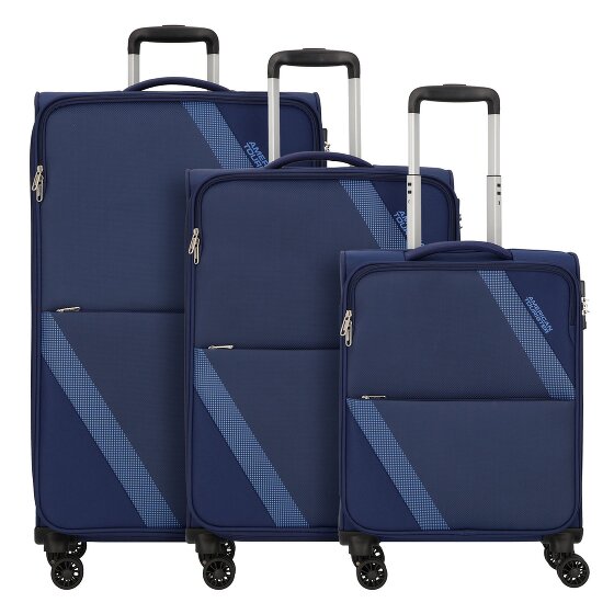 American Tourister Star Max 4 ruedas Juego de maletas 3 piezas con pliegue de expansión