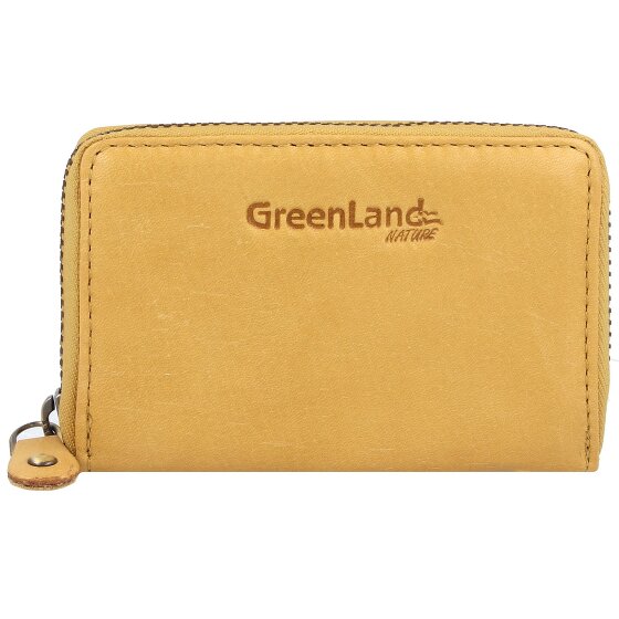 Greenland Nature Estuche para tarjetas de crédito de cuero RFID 10,5 cm