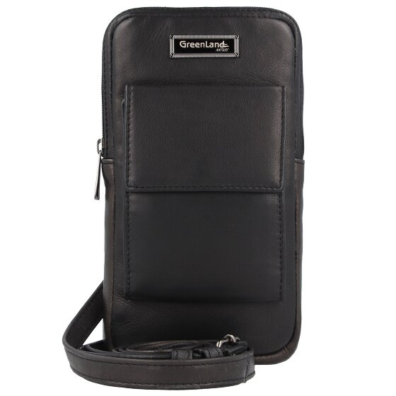 Greenland Nature Black Nappa Funda de teléfono móvil Piel 11.5 cm