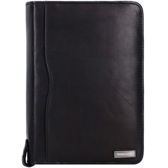 Greenland Nature Carpeta de anillas de napa negra 19 cm