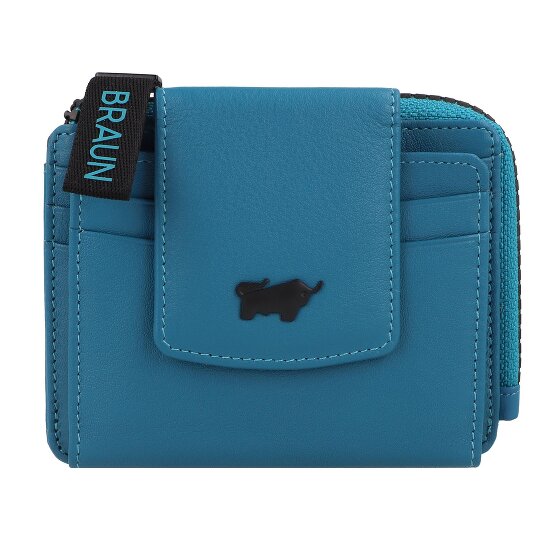 Braun Büffel Capri Estuche para tarjetas de crédito Protección RFID Piel 11 cm