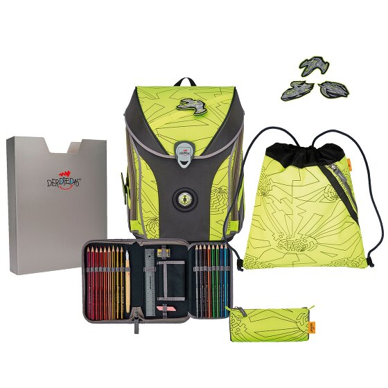DerDieDas ErgoFlex Max Superflash Juego de mochilas escolares 5 piezas
