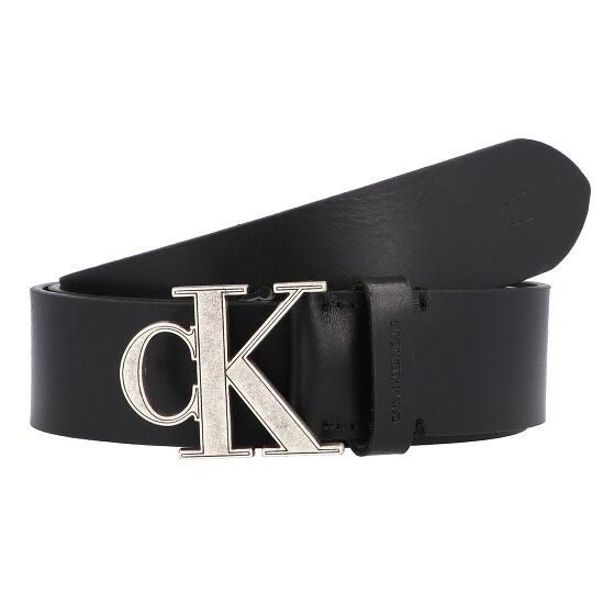 Calvin Klein Jeans Monograma cinturón de cuero