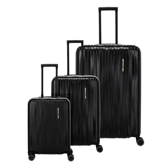Travelite Barbara Novelty 4 ruedas Juego de maletas 3 piezas con pliegue de expansión