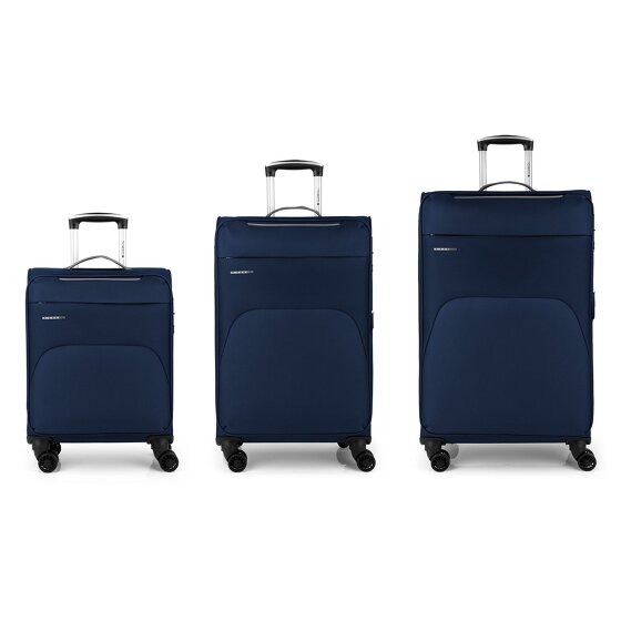 Gabol Zambia 4 ruedas Juego de maletas 3 piezas con pliegue de expansión