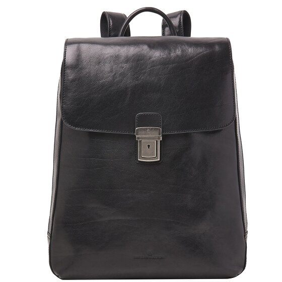 Castelijn & Beerens Mochila Guus de cuero con compartimento para el portátil de 40 cm