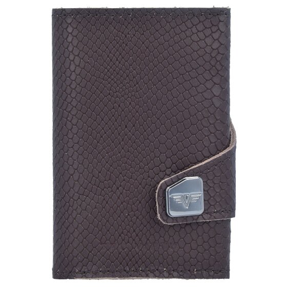 Tru Virtu Funda para tarjetas de crédito Click & Slide Cartera de piel RFID 6,5 cm