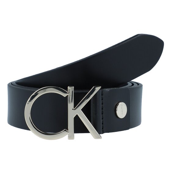 Calvin Klein Cinturón con logotipo CK de cuero