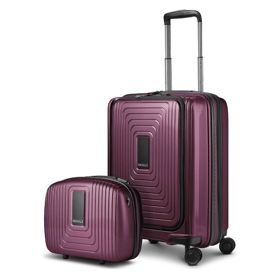 Redolz Juego de maletas Essentials 14 2 pzs. trolley de cabina con plegado extensible + neceser