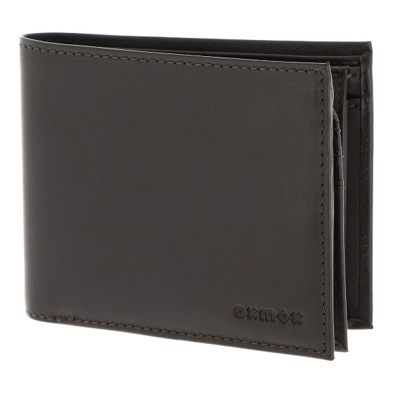 oxmox Leather Cartera Bloqueo RFID Piel natural 10 cm