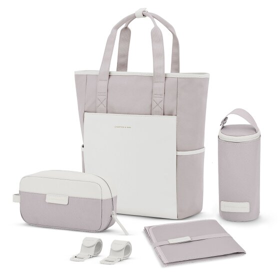 Kapten & Son Set de bolso cambiador Lindby 4 pzs. compartimento para portátil