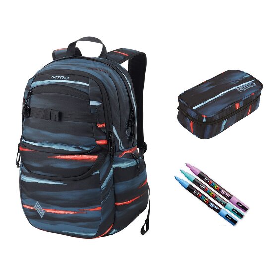 NITRO Future Hero Juego de mochilas escolares 3 piezas