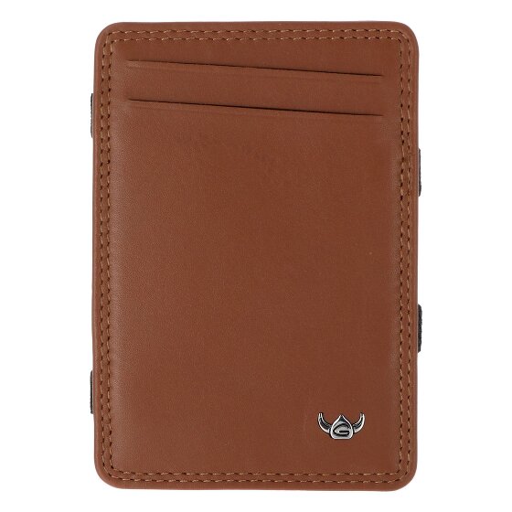 Golden Head Polo Estuche para tarjetas de crédito Bloqueo RFID Piel natural 7.5 cm