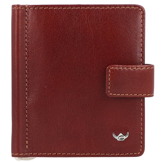 Golden Head Estuche para tarjetas de crédito Colorado de cuero de 8,5 cm con clip para billetes