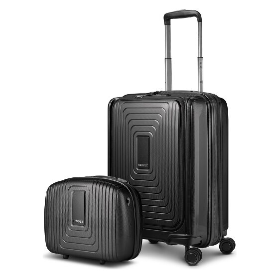 Redolz Juego de maletas Essentials 14 2 pzs. trolley de cabina con plegado extensible + neceser