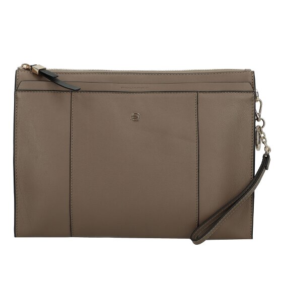 Piquadro Círculo de la tableta de cuero bolso de embrague 30,5 cm