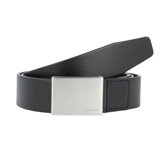 Calvin Klein Cinturón de placa formal de cuero