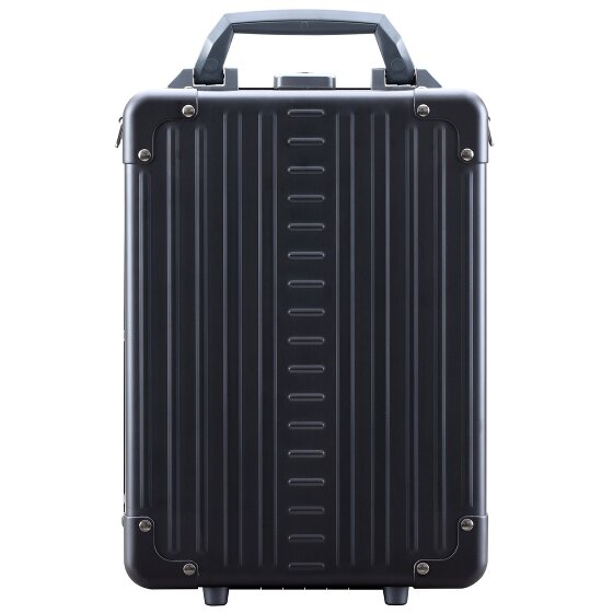 Aleon Maletín vertical de aluminio con compartimento para portátil de 25 cm