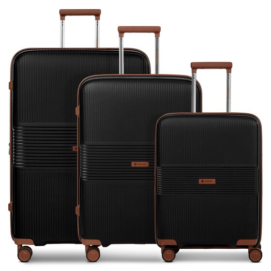 Farmhood Eco Edition 02 4 ruedas Juego de maletas 3 piezas con pliegue de expansión