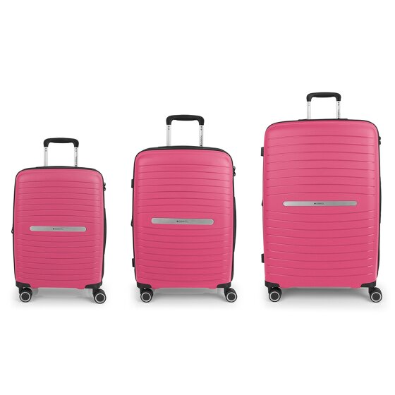 Gabol Shinyuu 4 ruedas Juego de maletas 3 piezas con pliegue de expansión