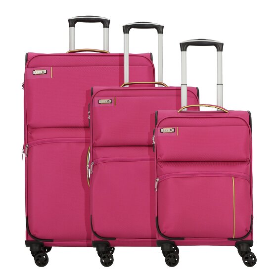 d&n Travel Line 6704 Juego de maletas de 4 ruedas 3pcs.