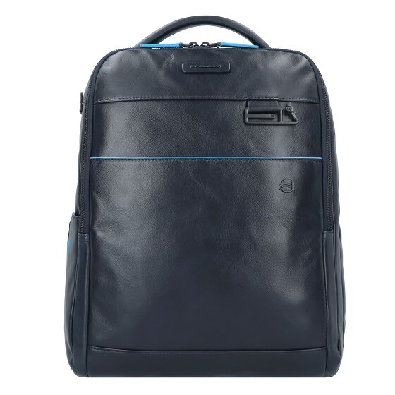 Piquadro Blue Square Revamp Mochila de negocios Piel natural 37 cm Compartimento para laptop