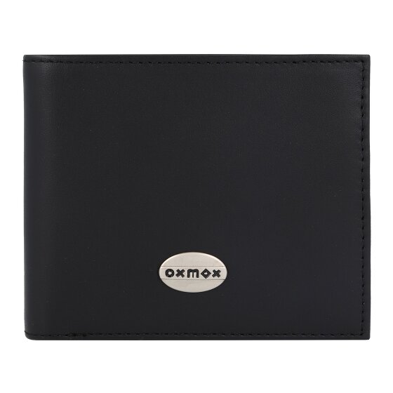oxmox Leather Cartera Protección RFID Piel 12 cm