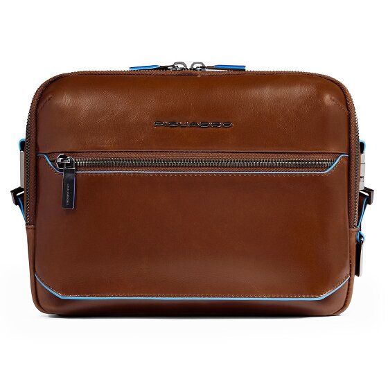 Piquadro Blue Square Bolsa de hombro Protección RFID Piel 25 cm