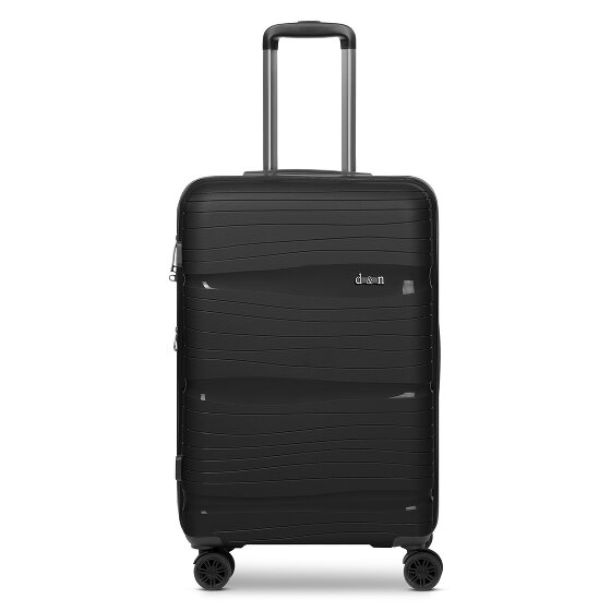 d&n Travel Line 4300-Plus 4 ruedas Carrito M 65 cm con pliegue de expansión