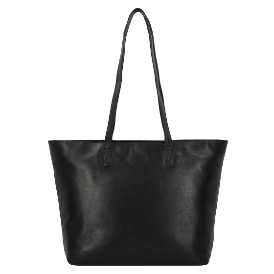 Greenburry Pure Black Bolsa de compras Piel 35 cm Compartimento para el portátil