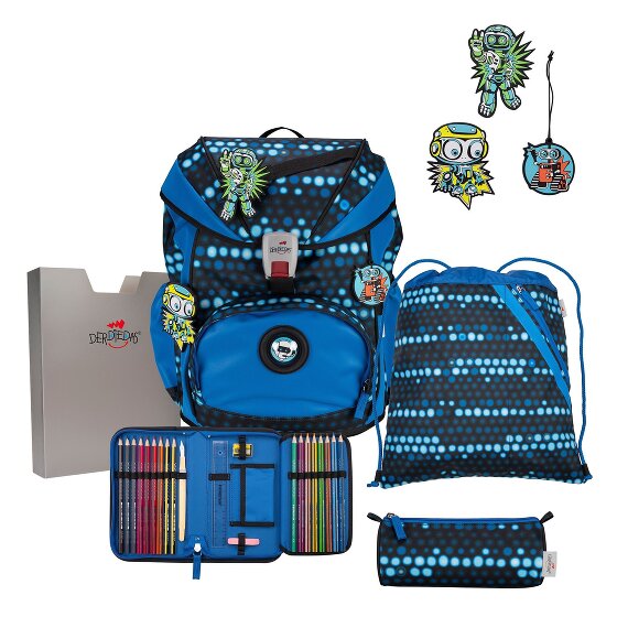 DerDieDas Juego de mochilas escolares ErgoFlex Superflash 5pcs.