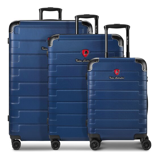 Tonino Lamborghini Tonino Lamborghini Milano Trolley 3-SET con pliegue extensible y Maleta XL