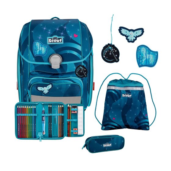 Scout Juego de mochilas escolares LED Genius 4pcs.