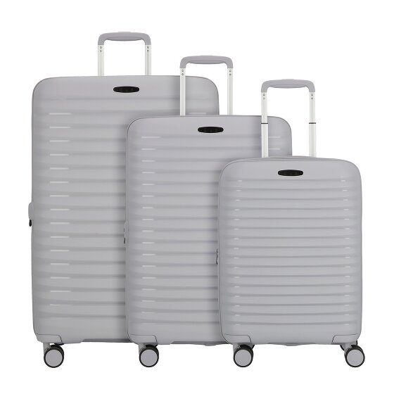 d&n Travel Line 4500 4 ruedas Juego de maletas 3 piezas con pliegue de expansión