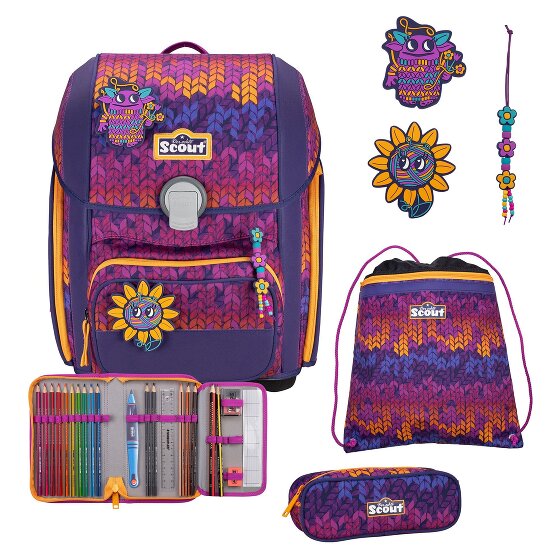 Scout Juego de mochilas escolares Genius 4pcs Superflask