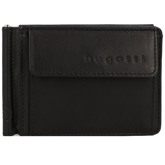 bugatti Billetera de cuero Primo 11 cm con clip para billetes