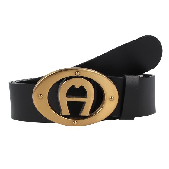 AIGNER Cinturón de piel con logotipo