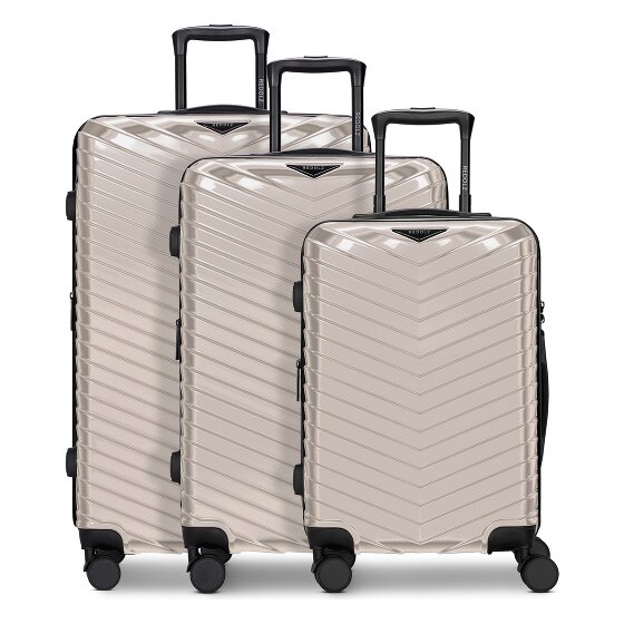 Redolz Essentials 18 4 ruedas Juego de maletas 3 piezas con pliegue de expansión
