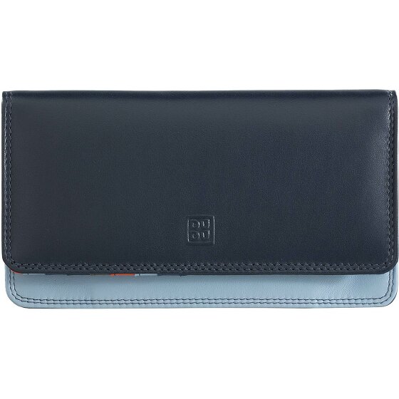 DuDu Billetera de cuero RFID 17,5 cm
