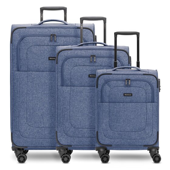 Redolz Essentials 12 THREE SET 4 ruedas Set de maletas 3 piezas Con fuelle expandible