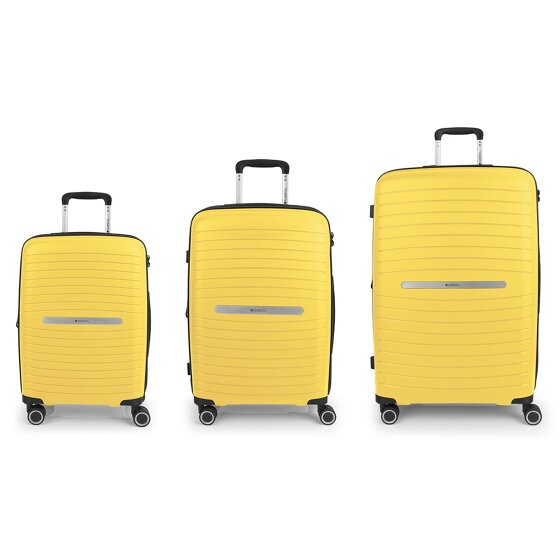 Gabol Shinyuu 4 ruedas Juego de maletas 3 piezas con pliegue de expansión