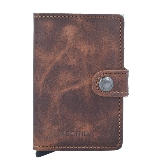 Secrid Miniwallet Vintage Estuche para tarjetas de crédito Cartera de piel RFID 6,5 cm