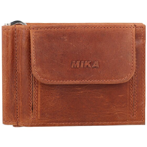 Mika Cartera RFID de cuero 11 cm con clip para billetes