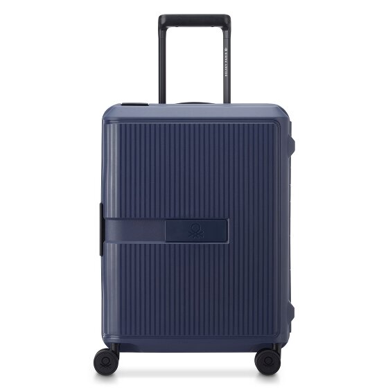 Delsey Paris x United Colors of Benetton Color Block Hardside Trolley de cabina de 4 ruedas 55 cm