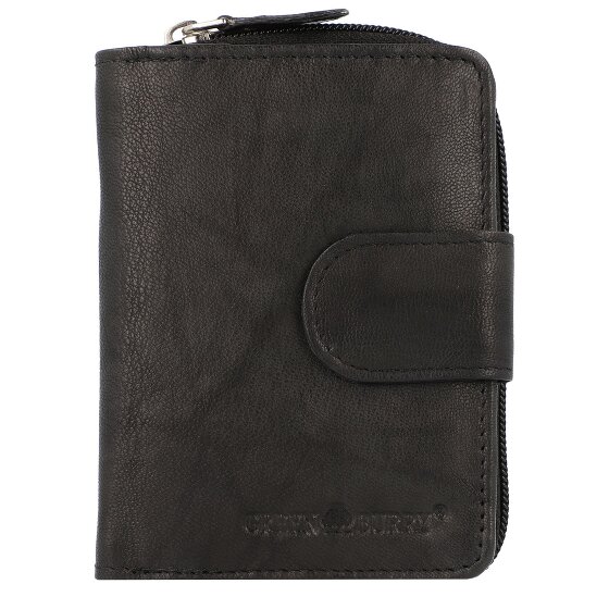 Greenburry Billetera básica de cuero RFID 9 cm