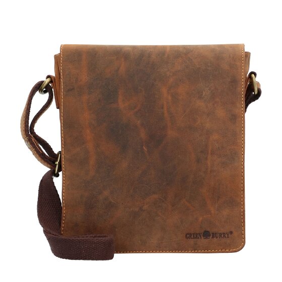 Greenburry Bolsa de hombro vintage de cuero de 23 cm